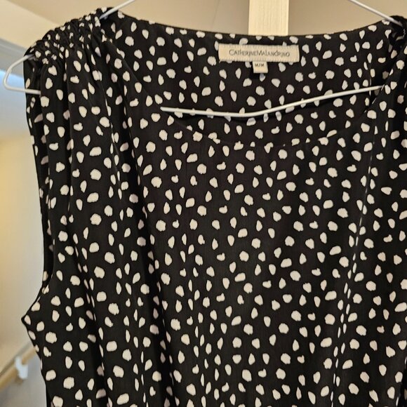 Catherine Malandrino Polka Dot Sleeveless Dress - Picture 5 of 5